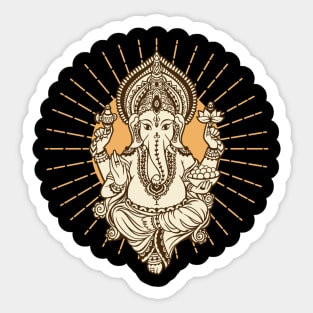 Ganesha Hindu God Hinduism Yoga India Bali Lover Sticker